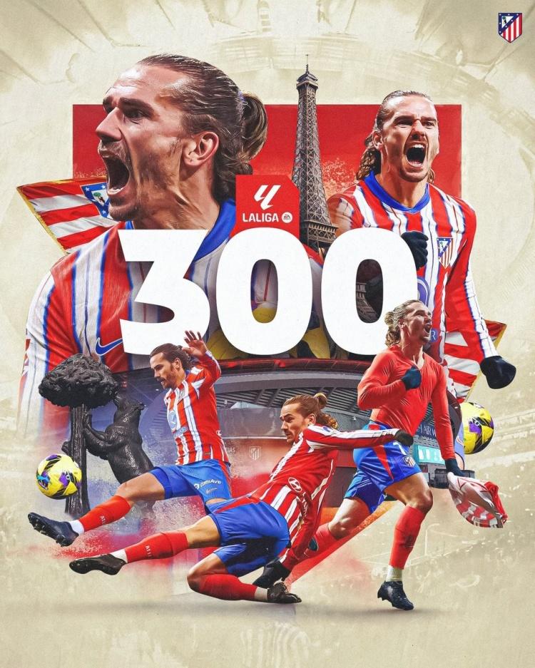 格列兹曼梅开二度,马竞取得一场胜利 格列兹曼梅开二度,马竞取得一场胜利