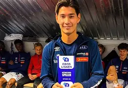 包含挪威球员齐心协力，带队跻身强项的词条